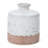 7.1" H Rustic Two-Tone Handmade Terracotta Vase for Home Decor