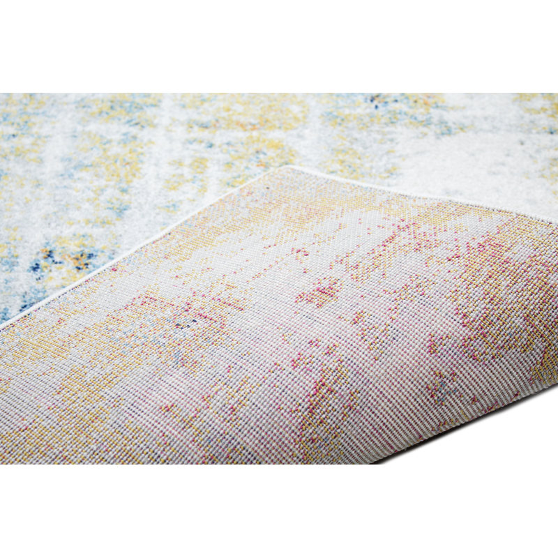 Lucio Collection Transitional Abstract Area Rug Multi, Runner 2'6" x 8'