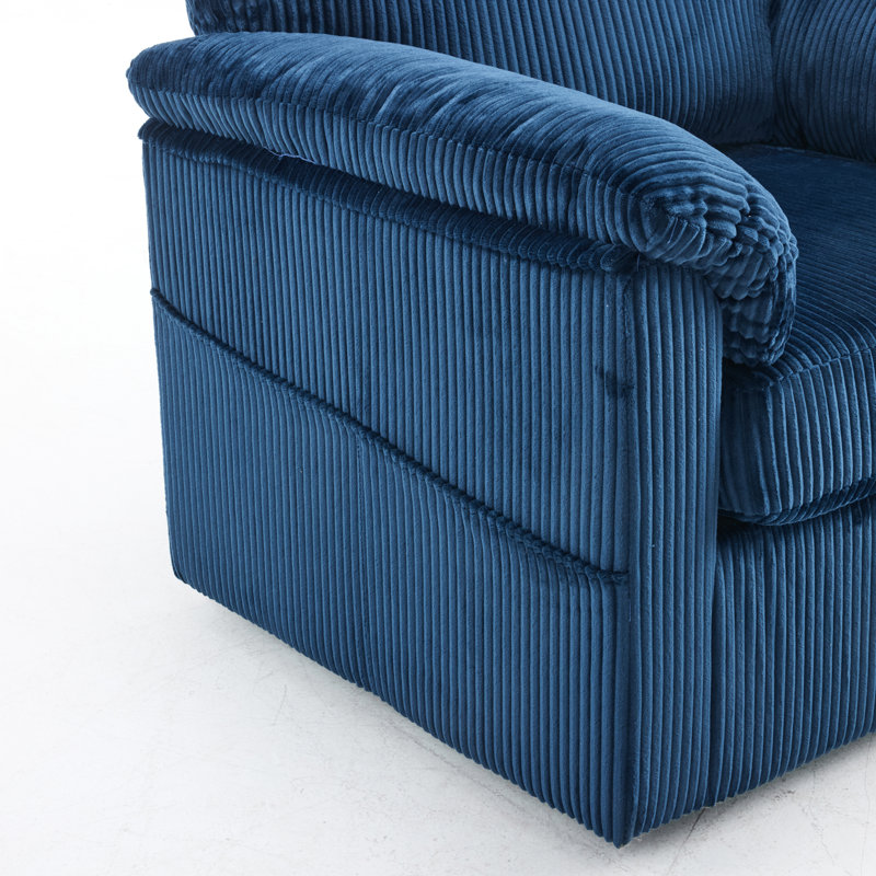 Canapé simple confortable et rotatif avec rembourrage de qualité supérieure et tissu chenille doux, idéal pour se détendre dans n'importe quel espace