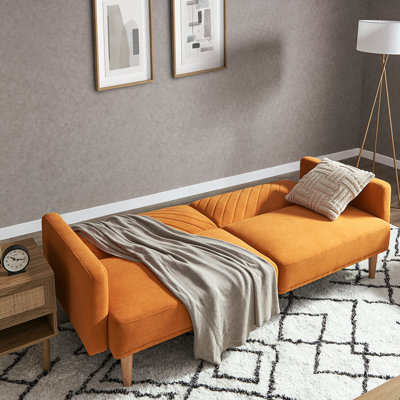 76.8'' Velvet Convertible Sofa