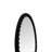 Varsha Oval Glossy Black Mirror-348517943
