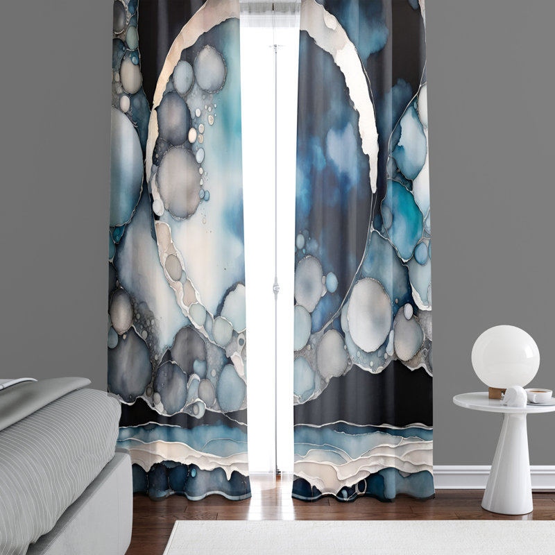 Paire de rideaux semi-transparents en polyester Guendi, L 40 po x L 52 po