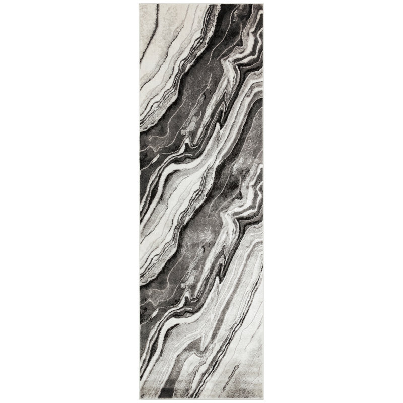 Dalibor Abstract Area Rug, Runner 80 x 240cm