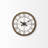 19" Brown Round Modern Farm Wall Clock