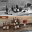 9 Bottle Tabletop Wine Bottle Rack Brown