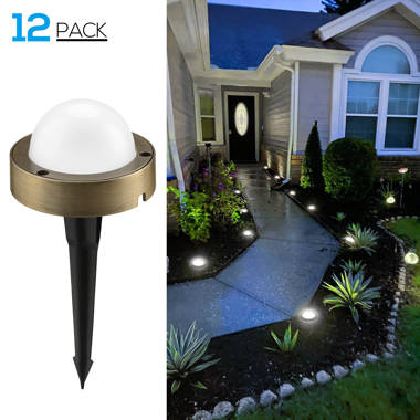 LED Landscape Lighting Kit - 6 Integrated LED Spotlights - Low Voltage  Transformer