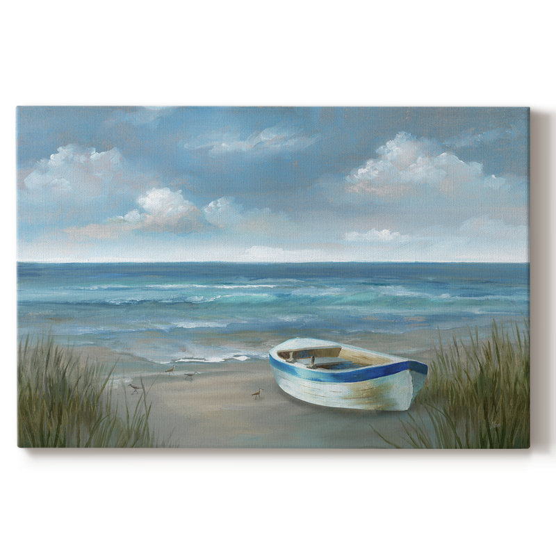 Bateau à marée haute - galerie Cavas, 18 x 27