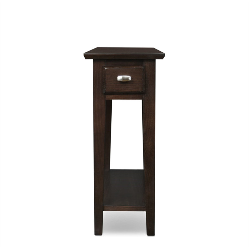 End Table with Storage, Espresso