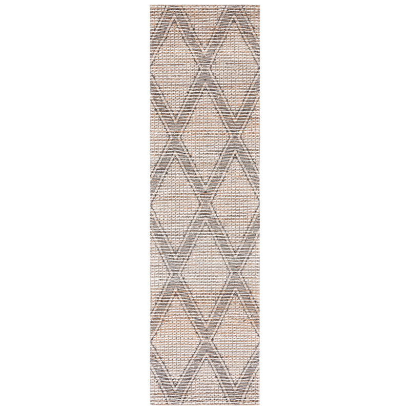 Wool Geometric Indoor Rug, Runner 2'3" x 9'