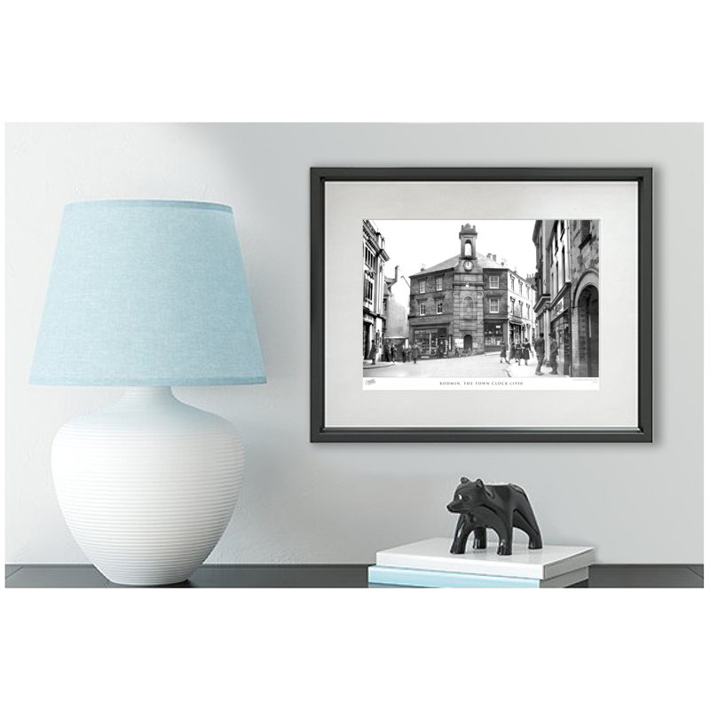 Bodmin, The Town Clock C1950 - Single Picture Frame Print on Wood, 60cm H x 80cm W x 2.3cm D