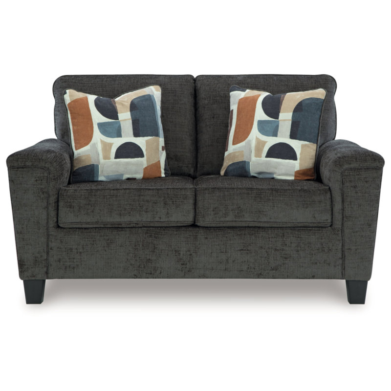 Causeuse Volkbert, Gris / Noir