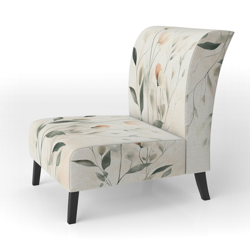 Fauteuil de chambre Abstract Floral, Slipper Armless