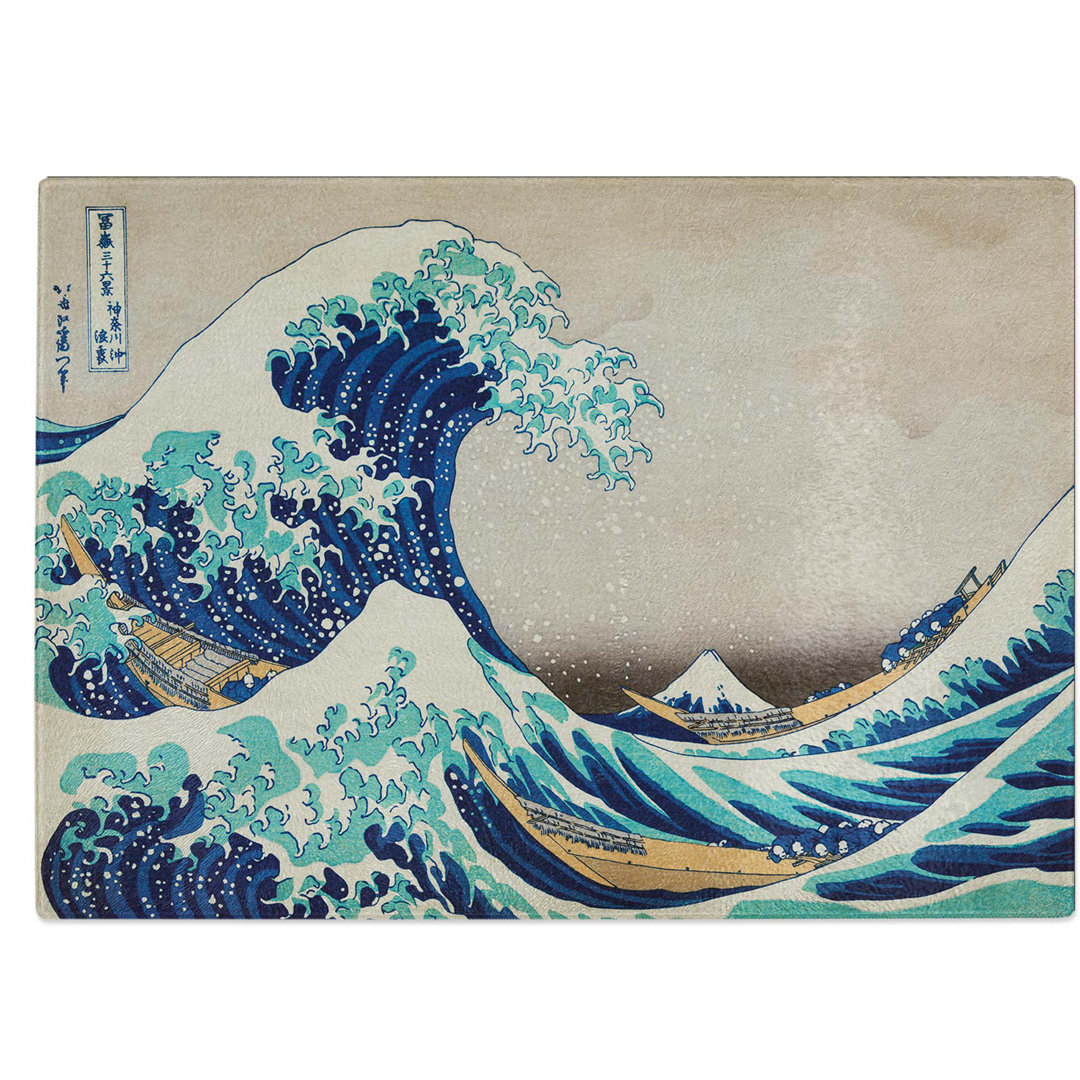 Tempered Glass The Great Wave off Kanagawa by Katsushika Hokusai Chopping Board