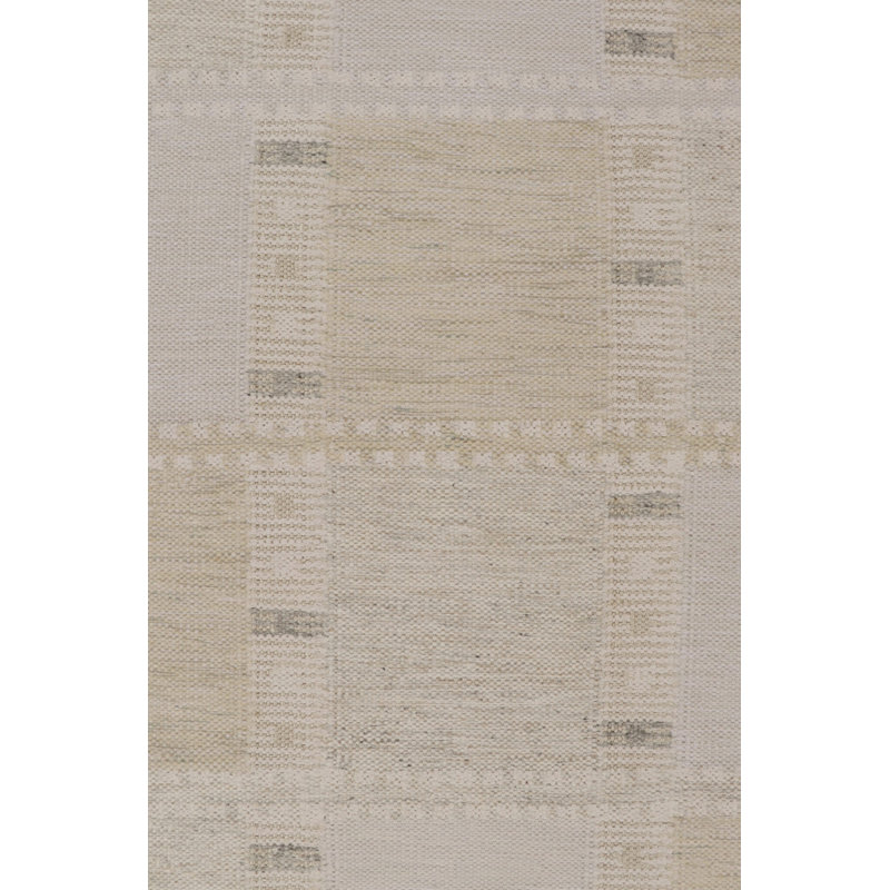 Scandinavian Wool Geometric Area Rug, Rectangle 5' x 7'