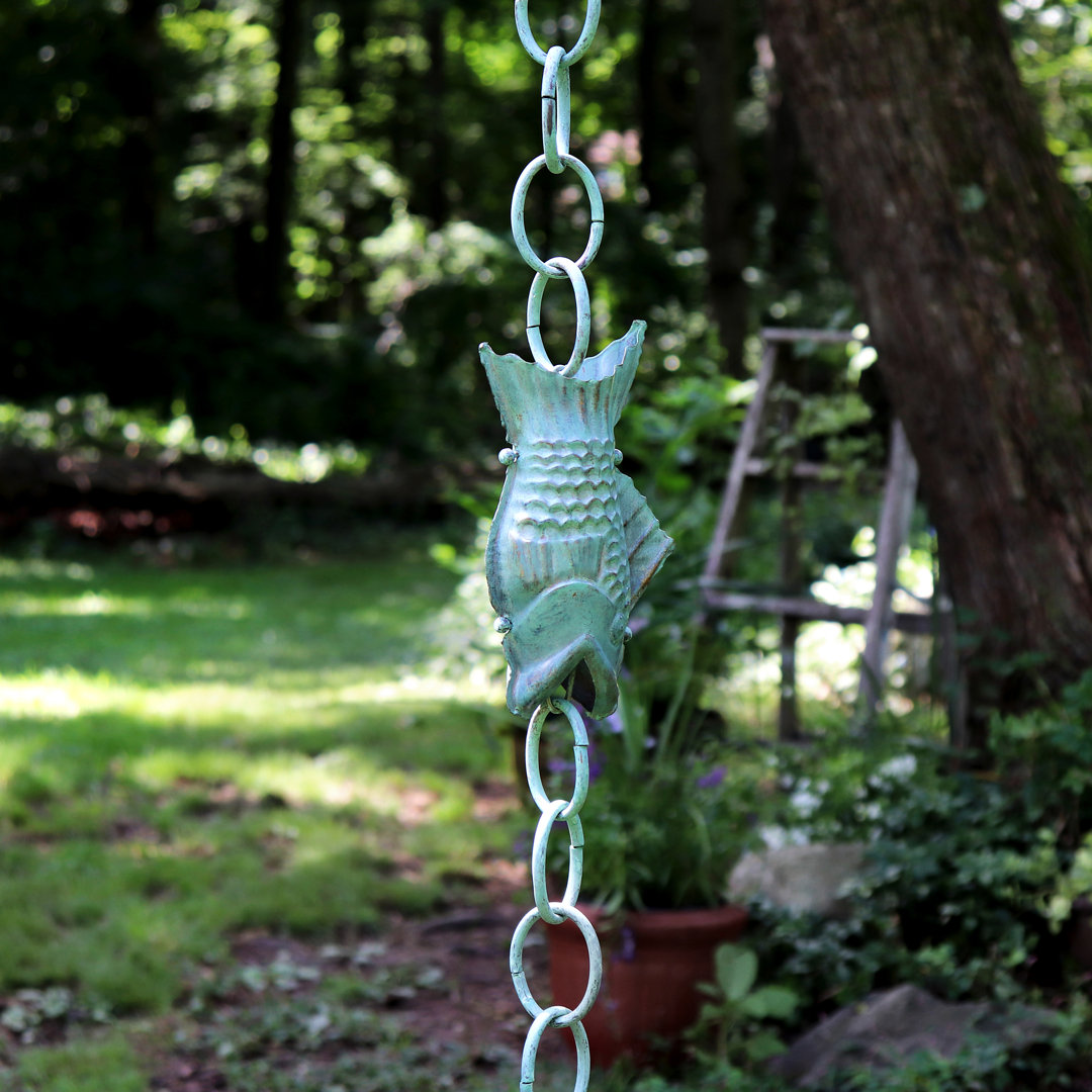 Carlisle Weather Resistant Copper Animals Rain Chain Highland Dunes 