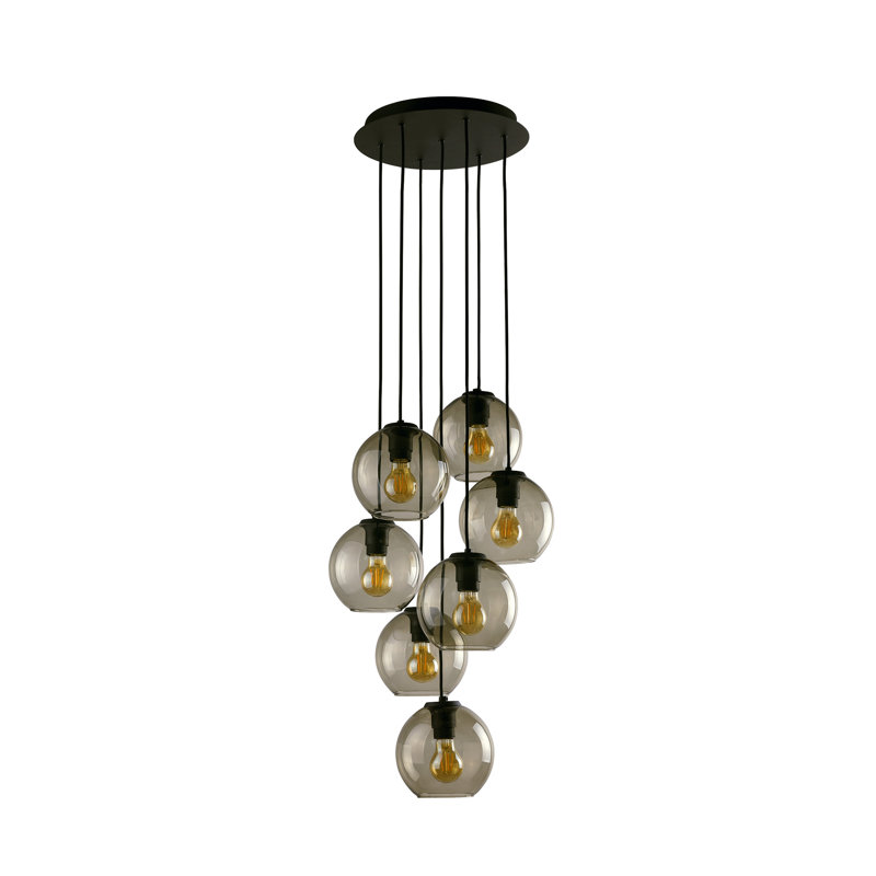 Continuum 7 - Light Black Cluster Pendant