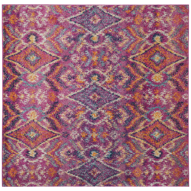 Tapis fuchsia Christa, Carré 6 pi 7 po