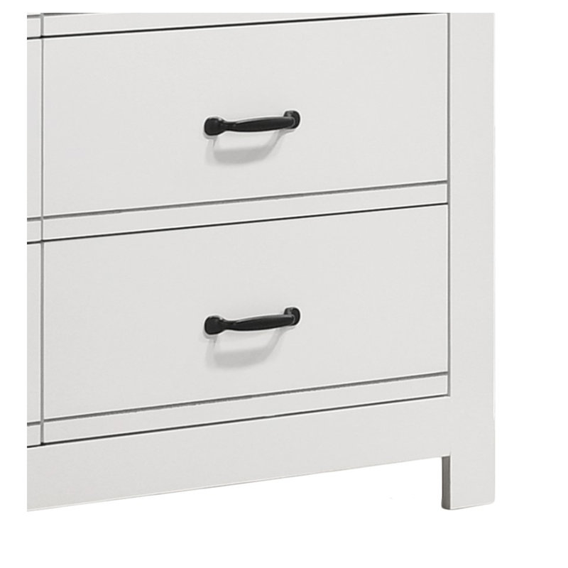 Commode blanche 6 tiroirs Cassini