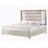 Star White King Bed With Led