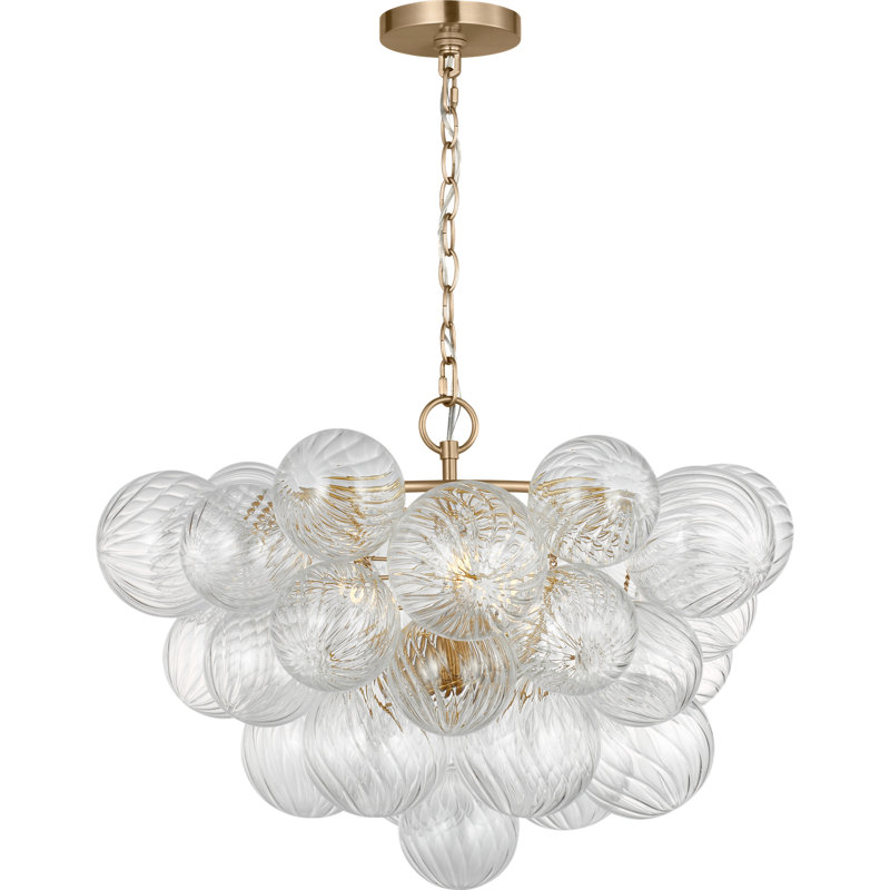 Lustre rond à intensité variable Zia de 23 po de Generation Lighting, 22.83, Satin Brass