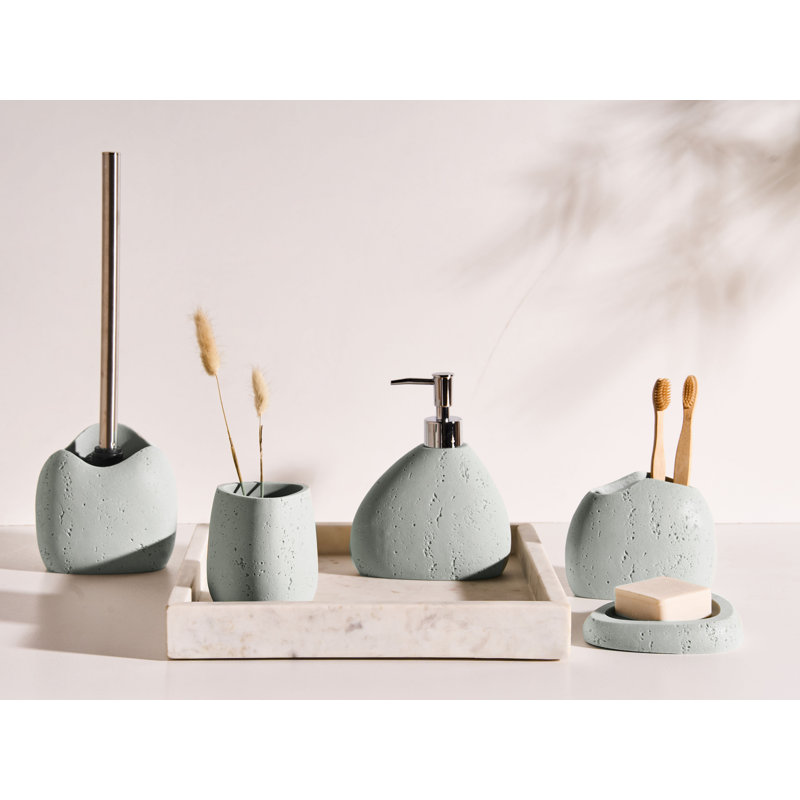Bathroom Accessory Set, Light Grey