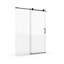 Porte de douche coulissante simple de 56 à 60 po x H 76 po, porte de salle de bain sans cadre avec verre trempé de 1/4 po (6 mm)-120178925