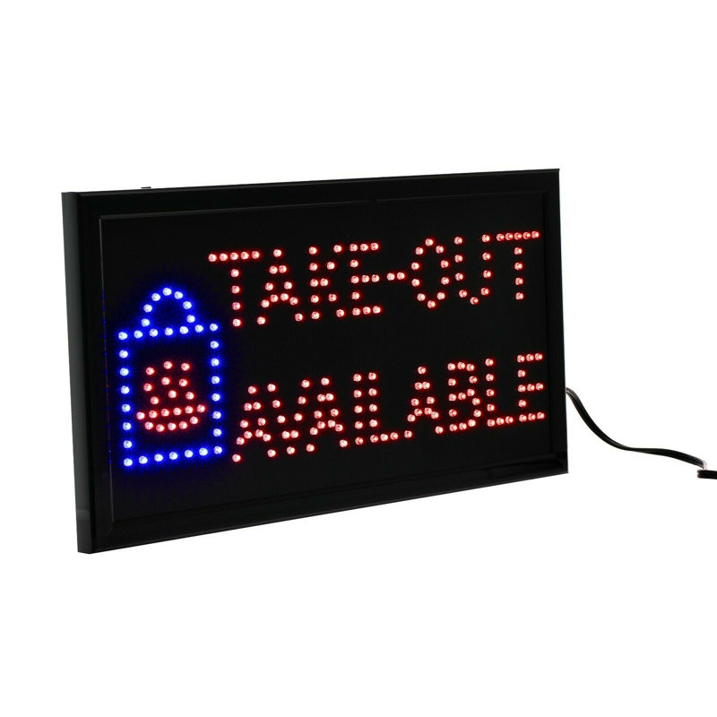 Rectangular Take-Out Available Sign 