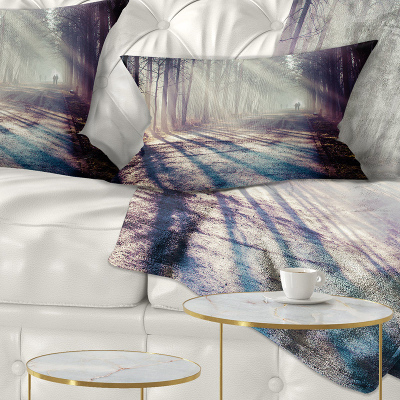 Oreiller en bois d’automne, 12 po x 20 po, Coussin lombaire