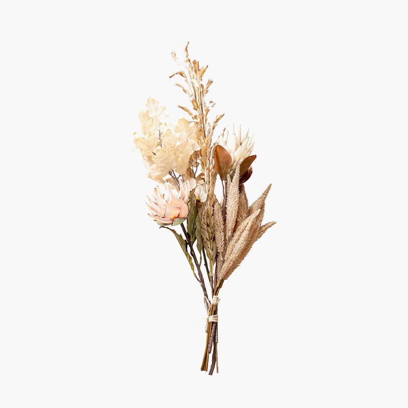 Dried Flower Bunch, Pink, Natural Apricot