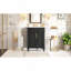 Meuble-lavabo 24 po avec lavabo intégré en céramique, meuble-lavabo à 2 portes et meuble-lavabo simple pour petite et moyenne salle de bain-1317013711