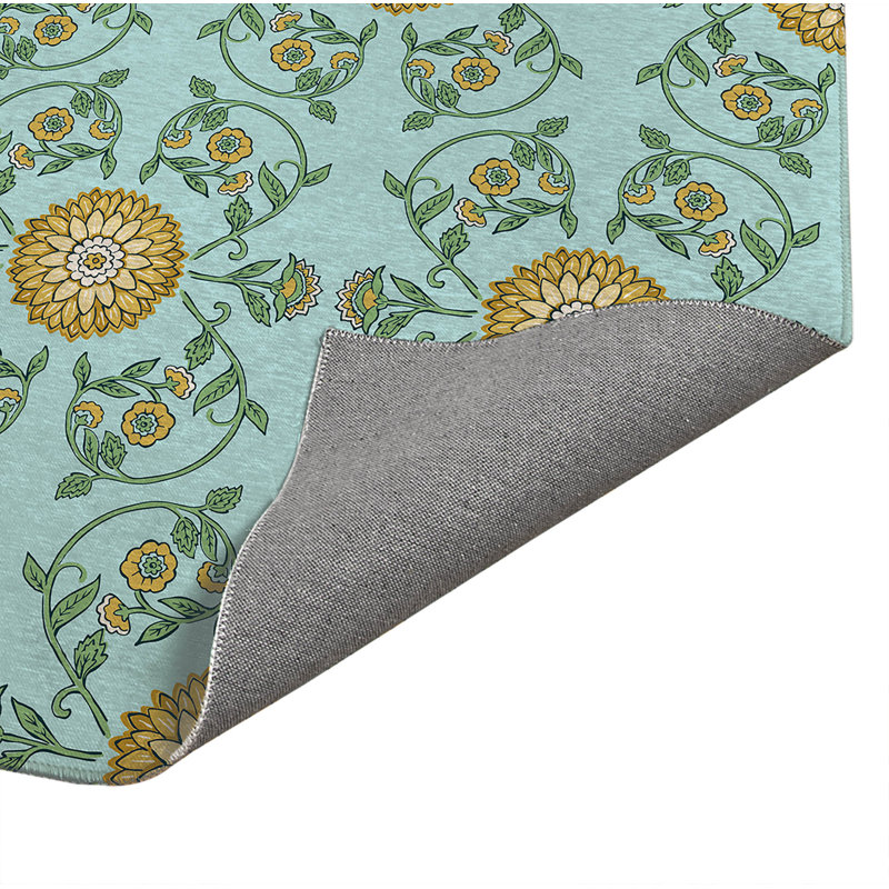 Paillasson Ezimea, Bleu vif, 48" W x 72" L