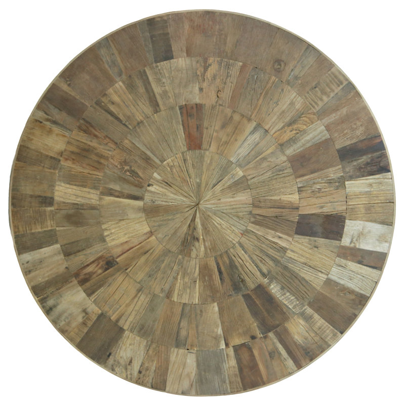Epperson Round Solid Wood Pedestal Dining Table