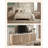 3-Drawer Nightstand with Faux Marble Print Top, Modern Wood End Table with Storage Drawers for Bedroom, Living Room, Beige-1155938574