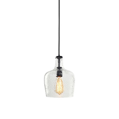 Emille 1 - Light 7.9 "Antique Black Dome Pendant