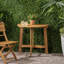 Table bistro pliante d'extérieur en bois d'acacia