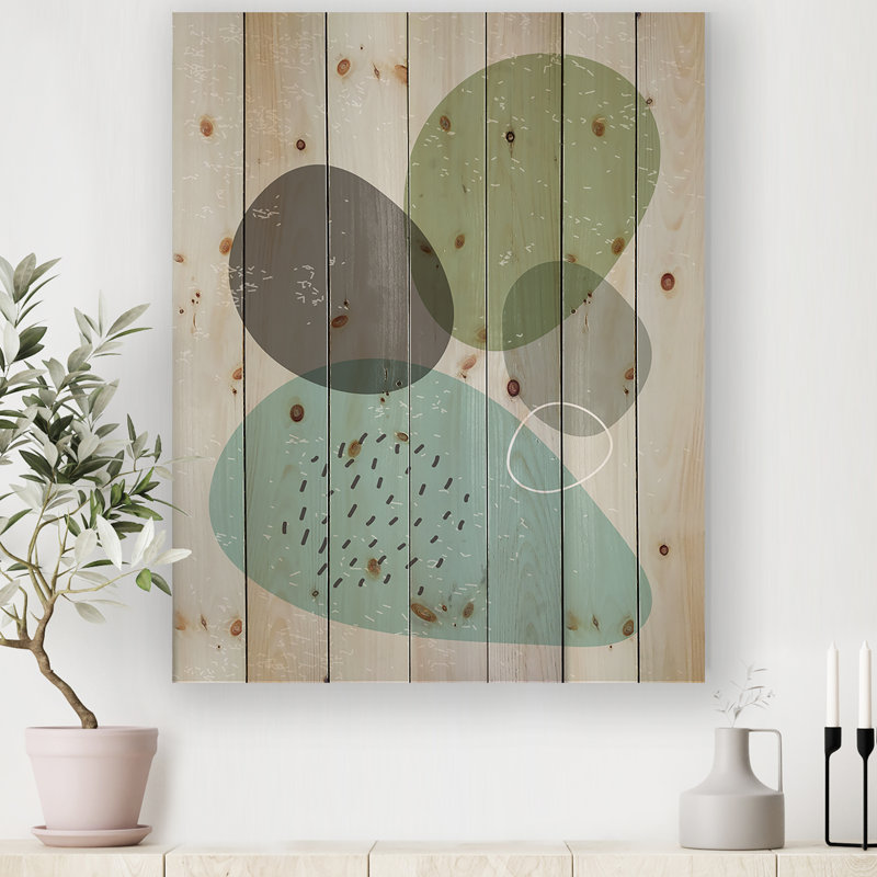 Compositions élémentaires et géométriques minimalistes XX XX XXVI - reproduction d'art sur bois sans cadre