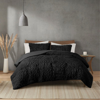 Ensemble d'édredon en duvet synthétique double / grand ruché
