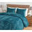 Diamond Stitch Reversible Plush Distressed Velvet Quilt Set-1988466964-1963264231