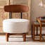 Fauteuil demi-tonneau pivotant