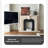 Solid + Manufactured Wood white and black Fake Fireplace Entrance Mantel TV Cabinet-106862745