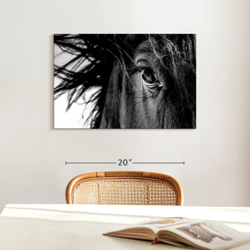 Brampt Horse Up Close, 16" H x 24" W