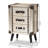 Alvamedina 19.64'' W Metal Nightstand