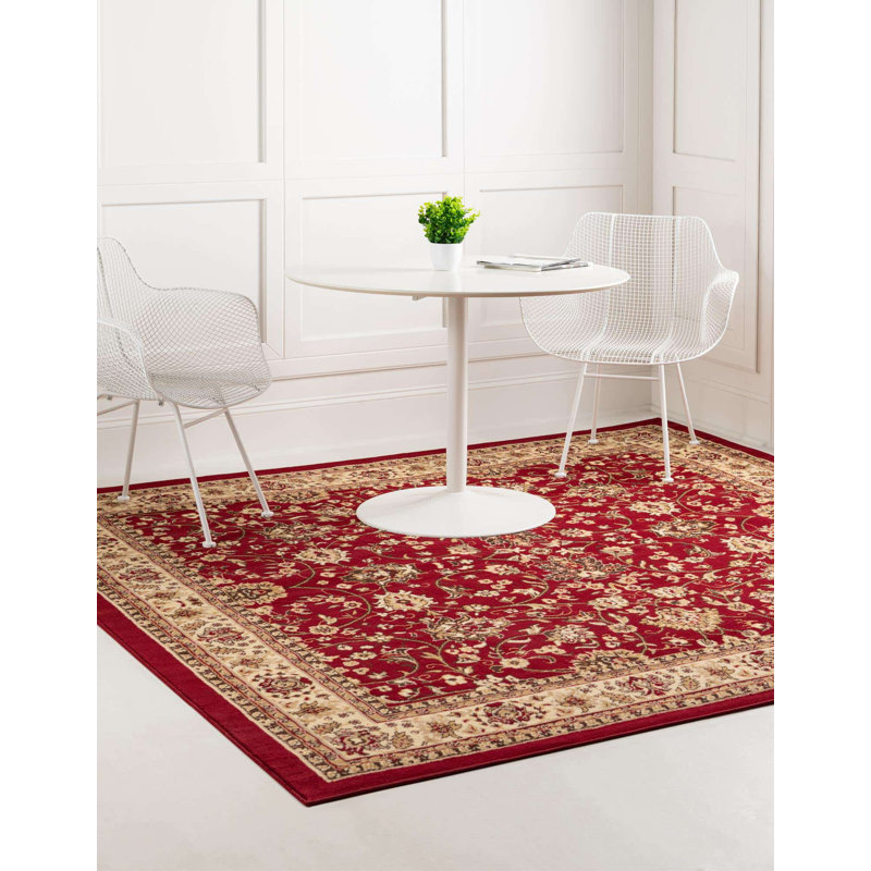 Bhatari Indoor Rug, Square 7'10", Burgundy