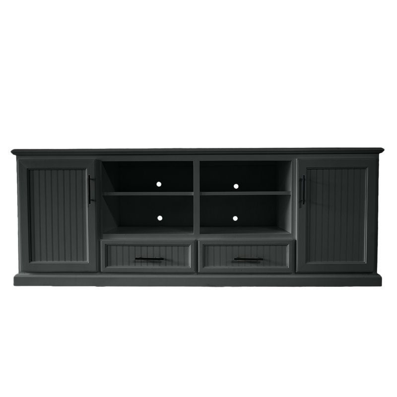 Raynav Unfinished Entertainment Center for TVs up to 88", Iron Ore, 34'' H X 80'' W X 17'' D