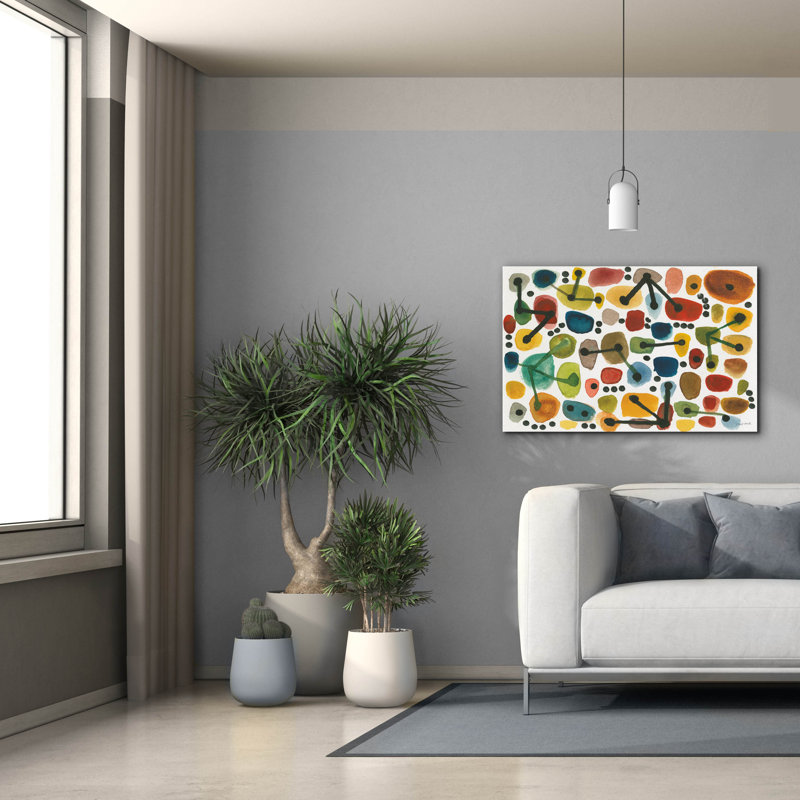  'Mid Century 1' by Cheryl Warrick Canvas Wall Art, H 26 po x l 40 po