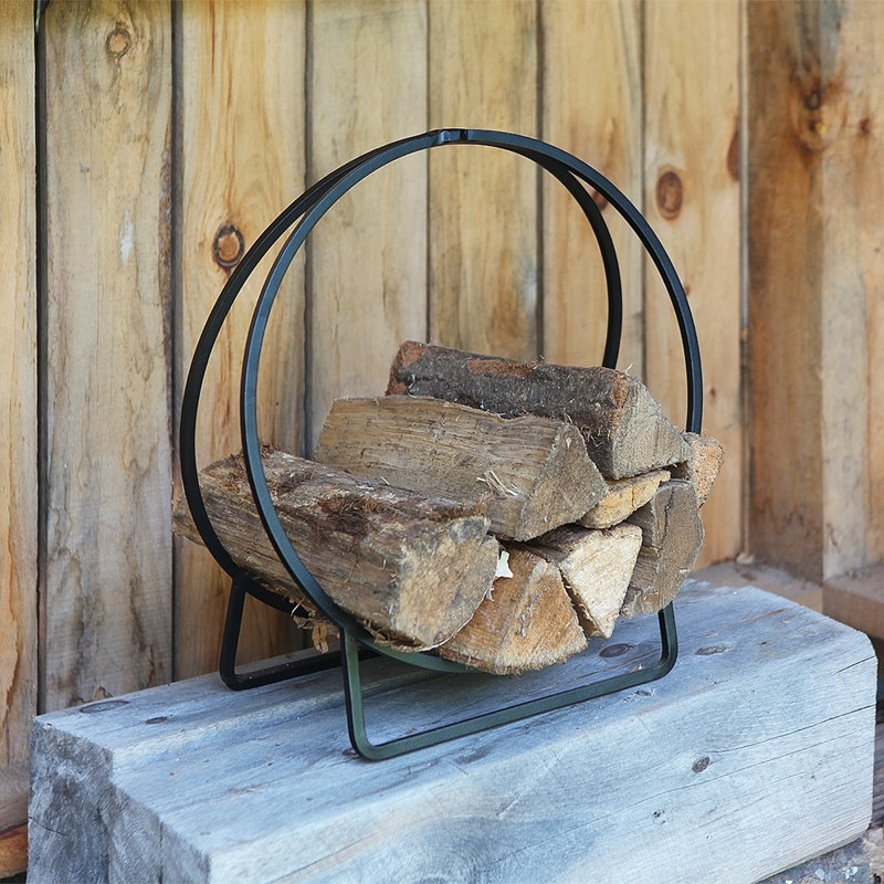 Deatsville Metal Log Rack, 22" H x 20" W