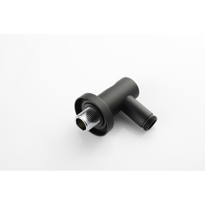 Douche à main noir mat avec boyau de 59 pouces, barre coulissante de 28 pouces et barre de boyau d'arrosage réglable en hauteur