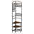 Corner Hall Tree, 71.3 in Coat Rack with Hooks, Top Shelf & Steel Frame, Freestanding Clothes Shoes Rack Storage Organizer with Anti-Tip Set, Adjustable Non-Slip Feet for Entrance Closet Office