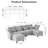 Harlaii 102'' 6 - Piece Upholstered Sectional With Storage-888886212