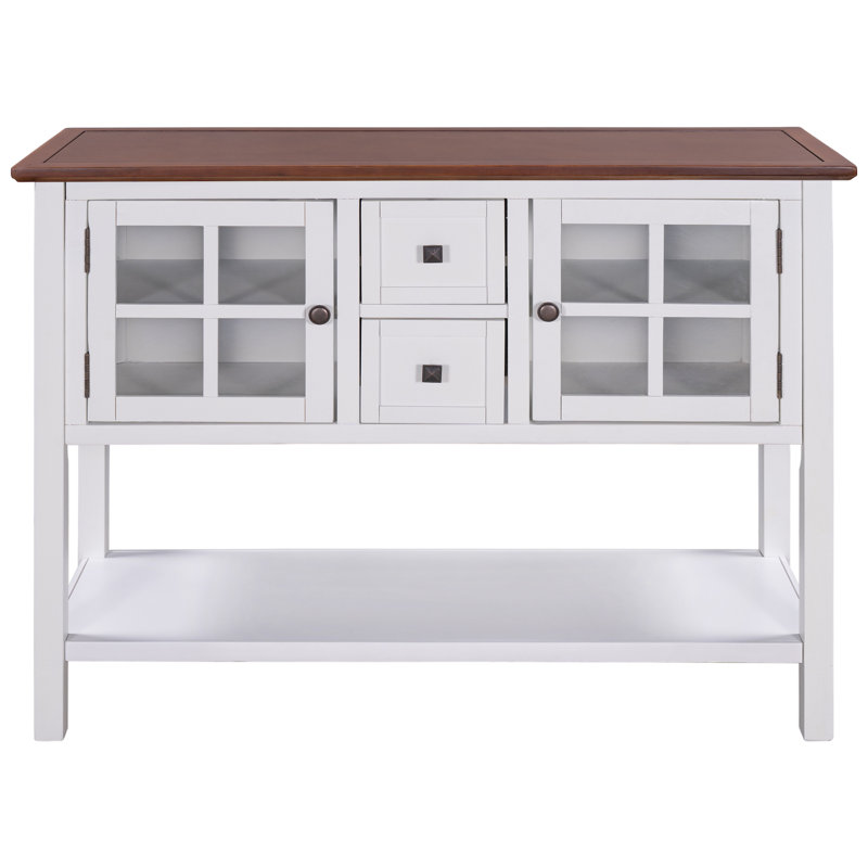 Console 45 po Mosheim, Brun, Blanc